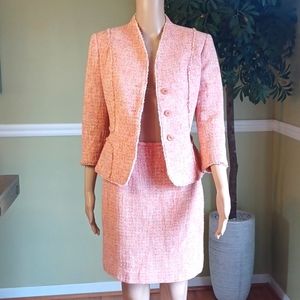 Kasper Peach Skirt Set